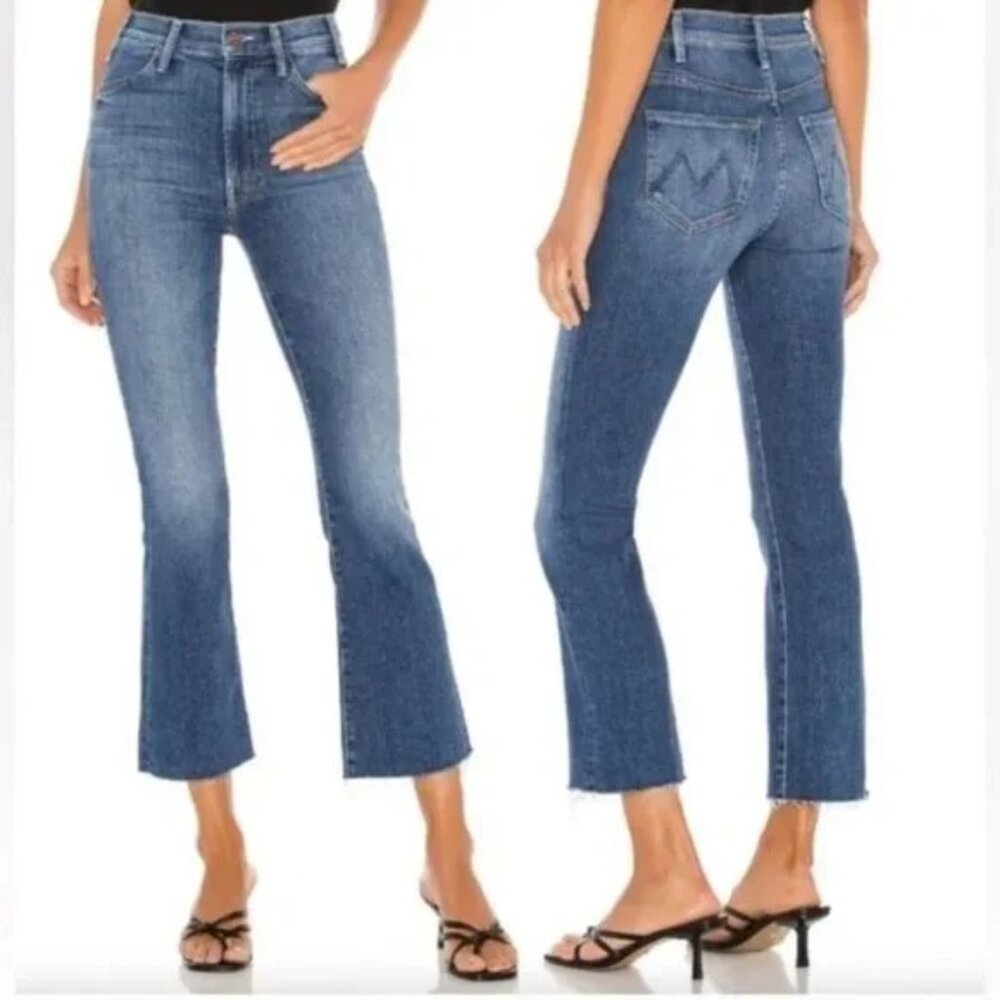 Mother the Hustler Ankle Fray Jeans in Satisfaction Guaranteed Size 24
